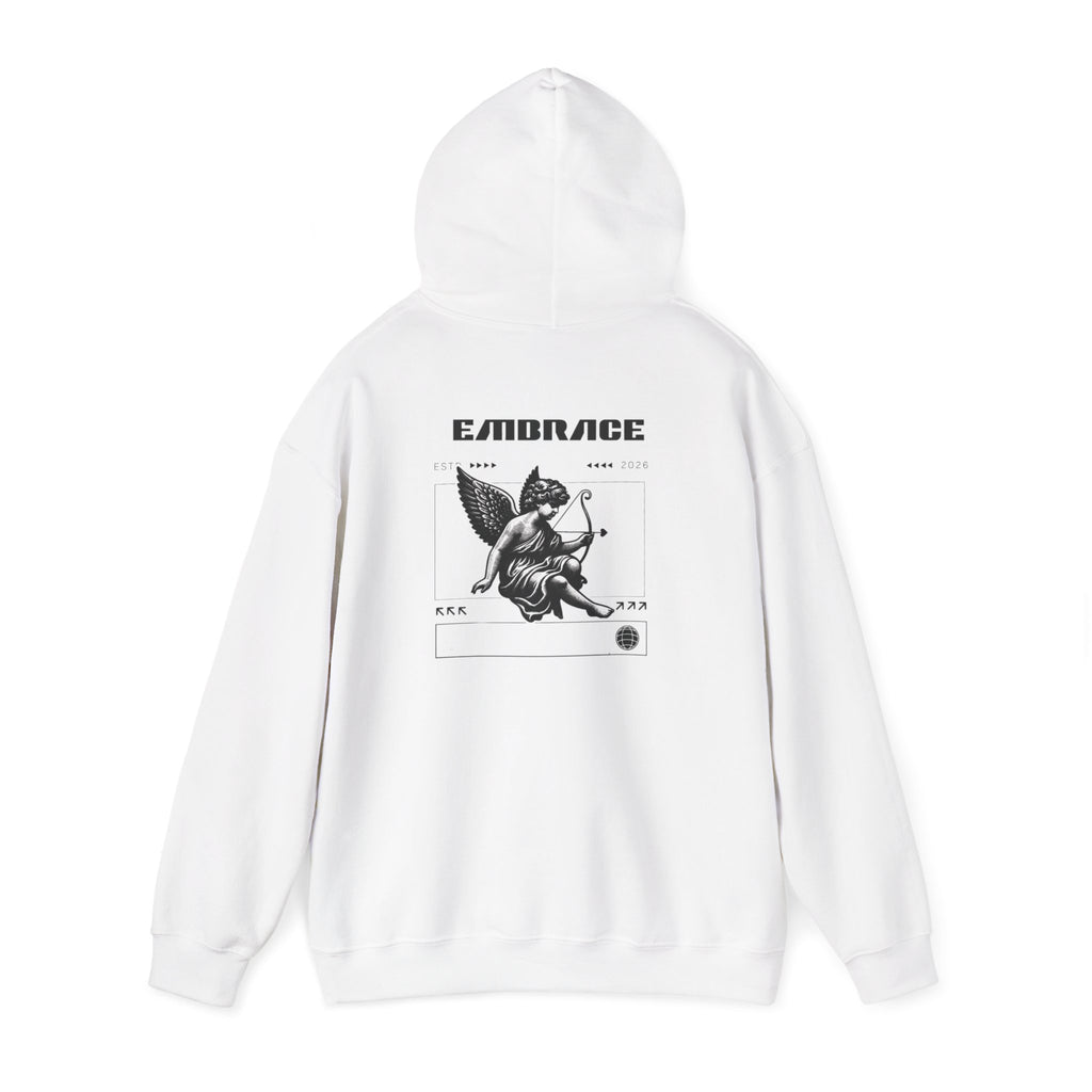 Terra Firma Graphic Hoodie — 'Not DNA. It's Wear.' Vintage Angel Print Printify