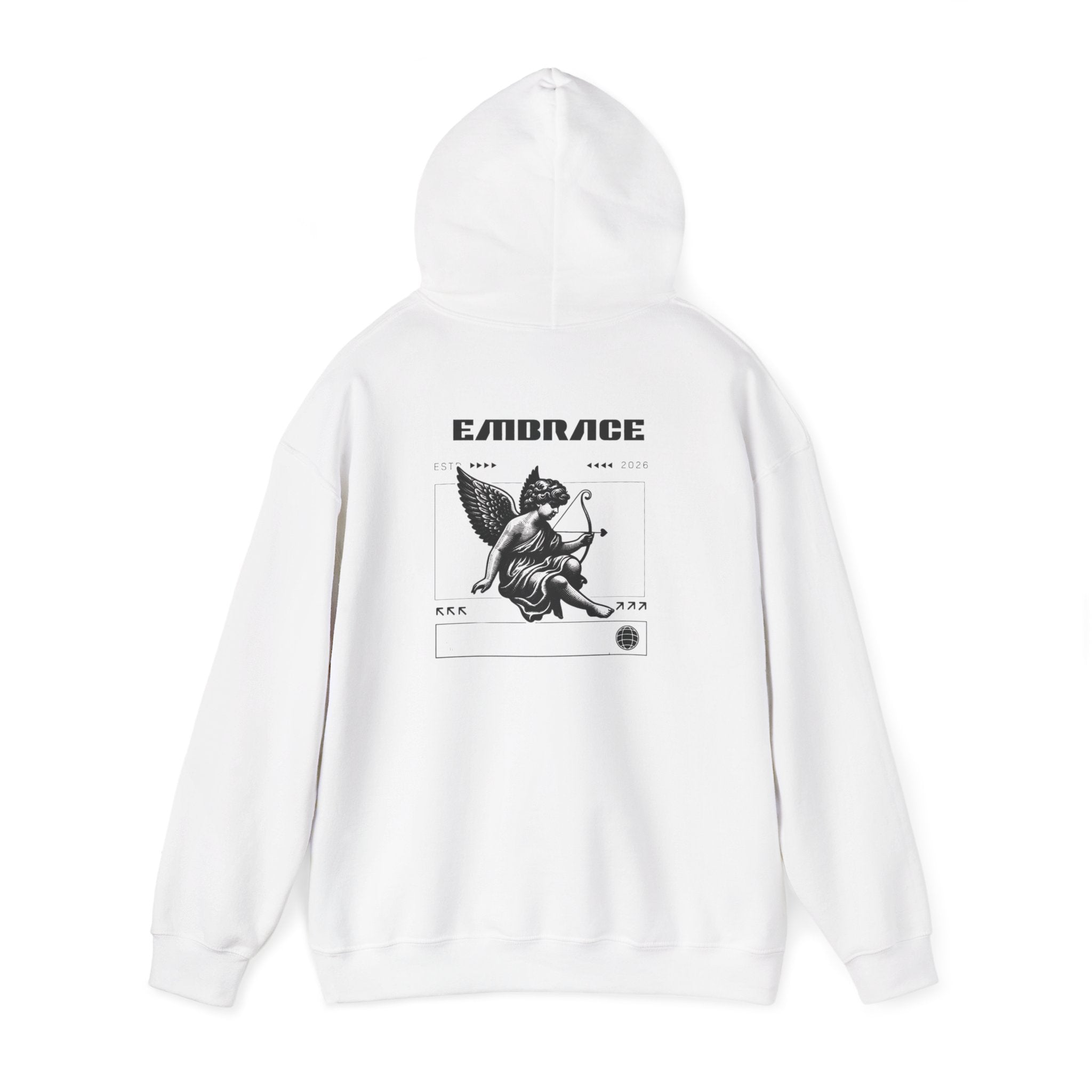 Terra Firma Graphic Hoodie — 'Not DNA. It's Wear.' Vintage Angel Print Printify