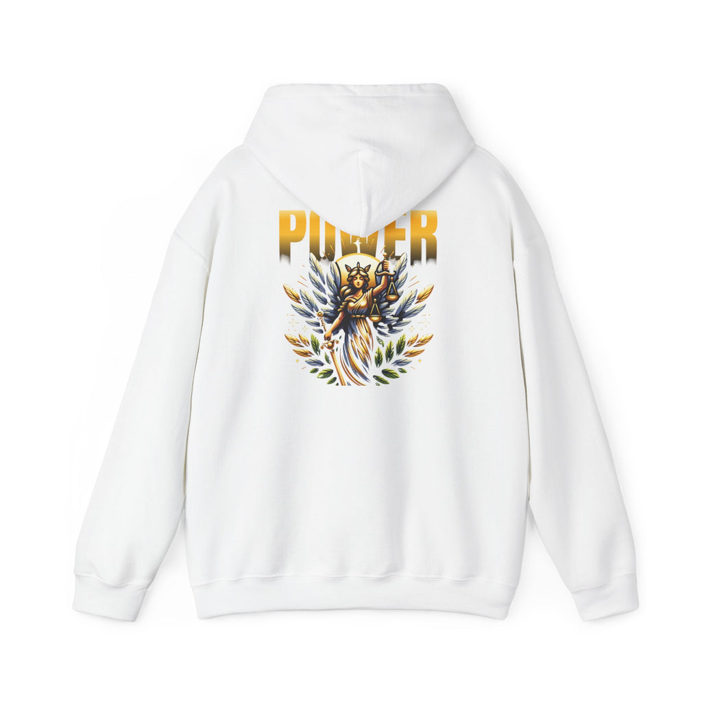 Terra Firma 'Power' Graphic Hoodie — Lion Crest Back Print Printify