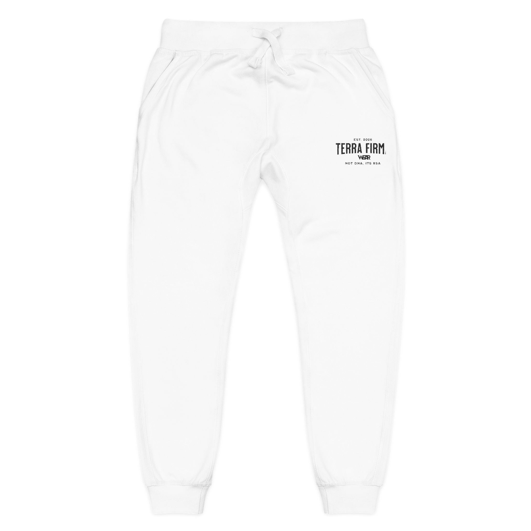 Embroidered 'Terra Firma' Fleece Sweatpants — Cozy Casual Joggers Printify