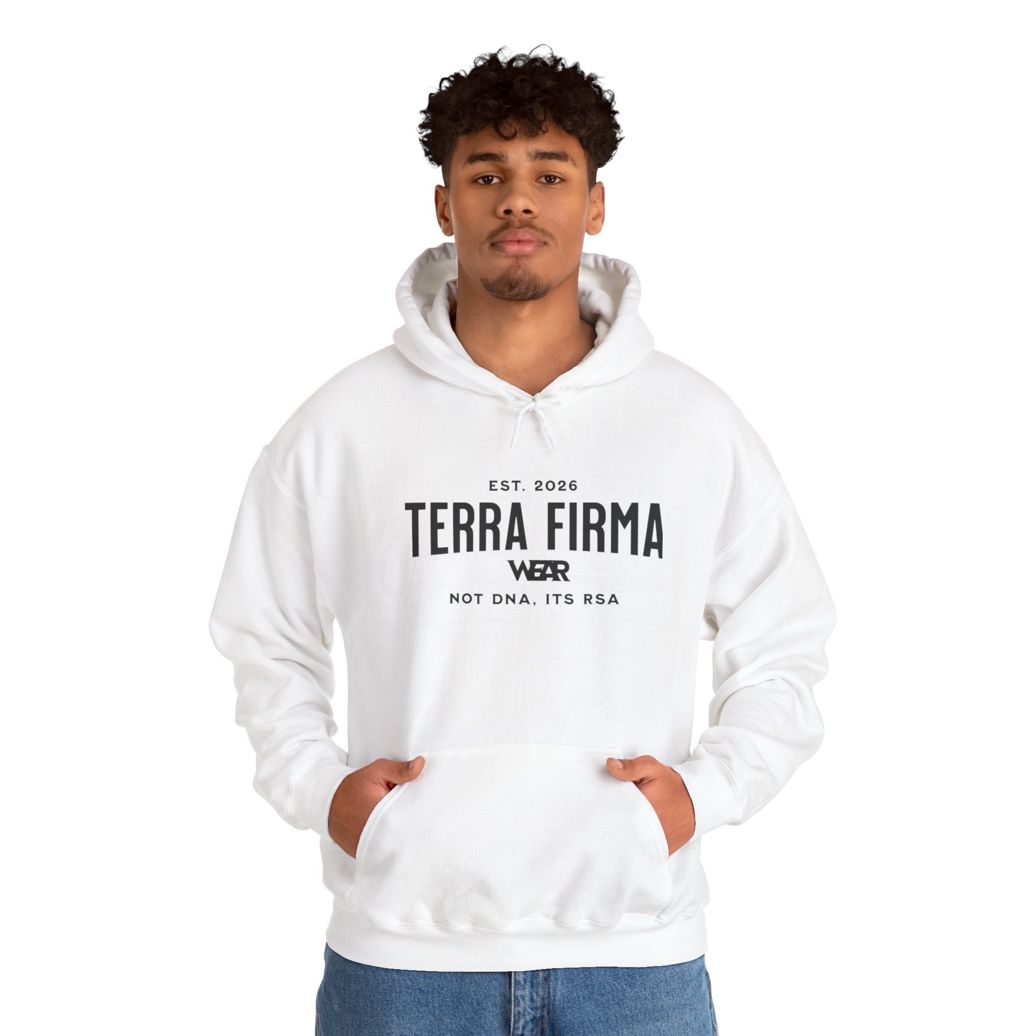 Terra Firma 'Power' Graphic Hoodie — Lion Crest Back Print Printify