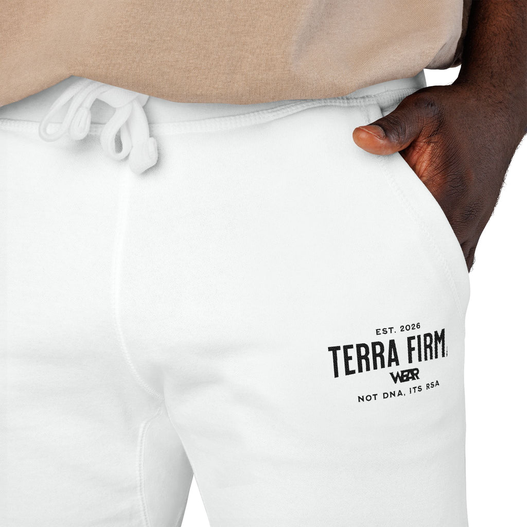 Embroidered 'Terra Firma' Fleece Sweatpants — Cozy Casual Joggers Printify