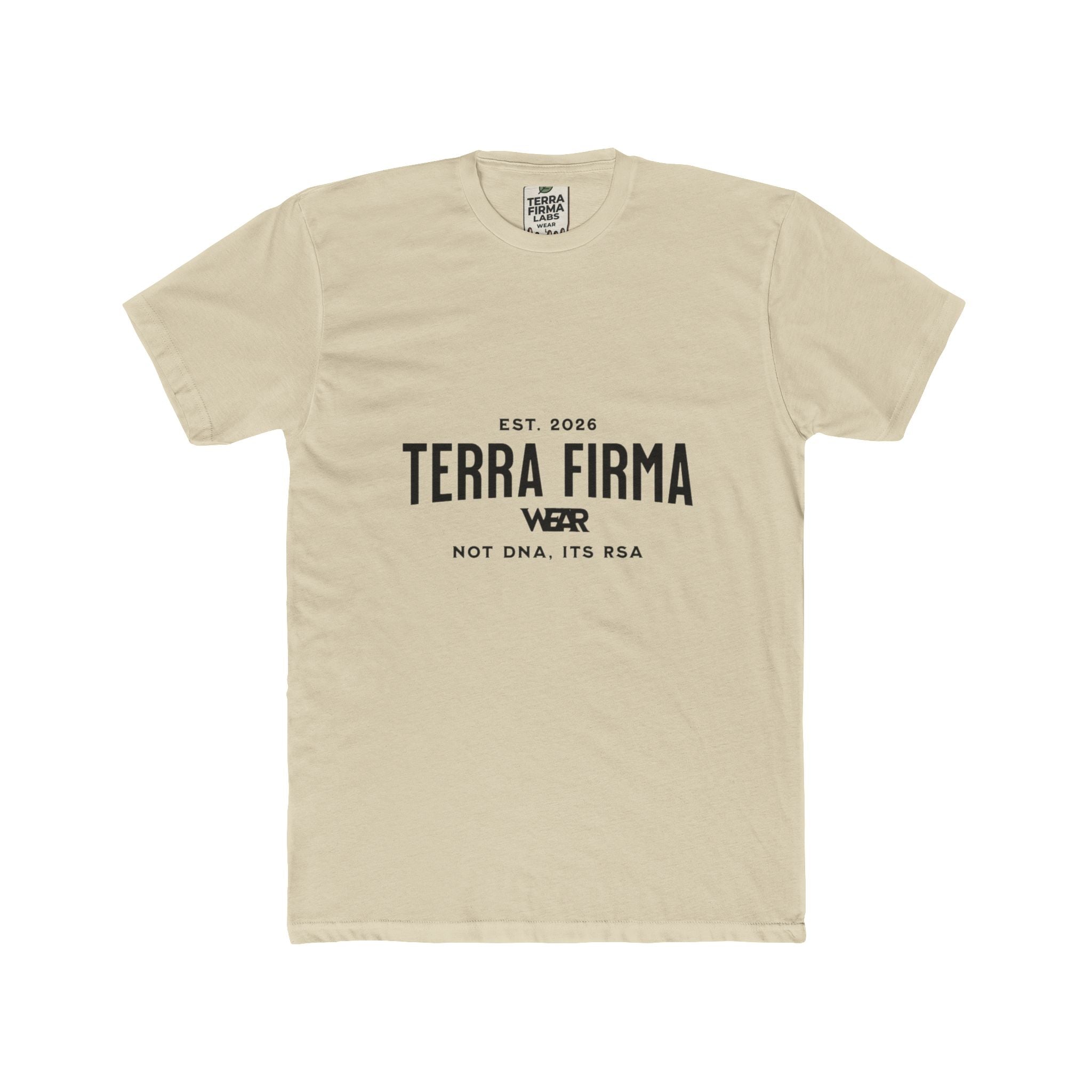 Terra Firma Graphic Tee — 'Not DNA, It's BSA' Angel Back Print Printify